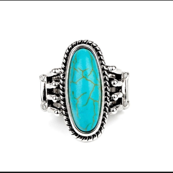 TURQUOISE OBLONG RING - Picture 5 of 7